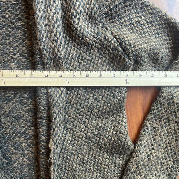 Wooden Ships Paola Buendia Open Front Cozy Cardigan Brown Black‎ Mohair Wool S/M - Picture 4 of 5